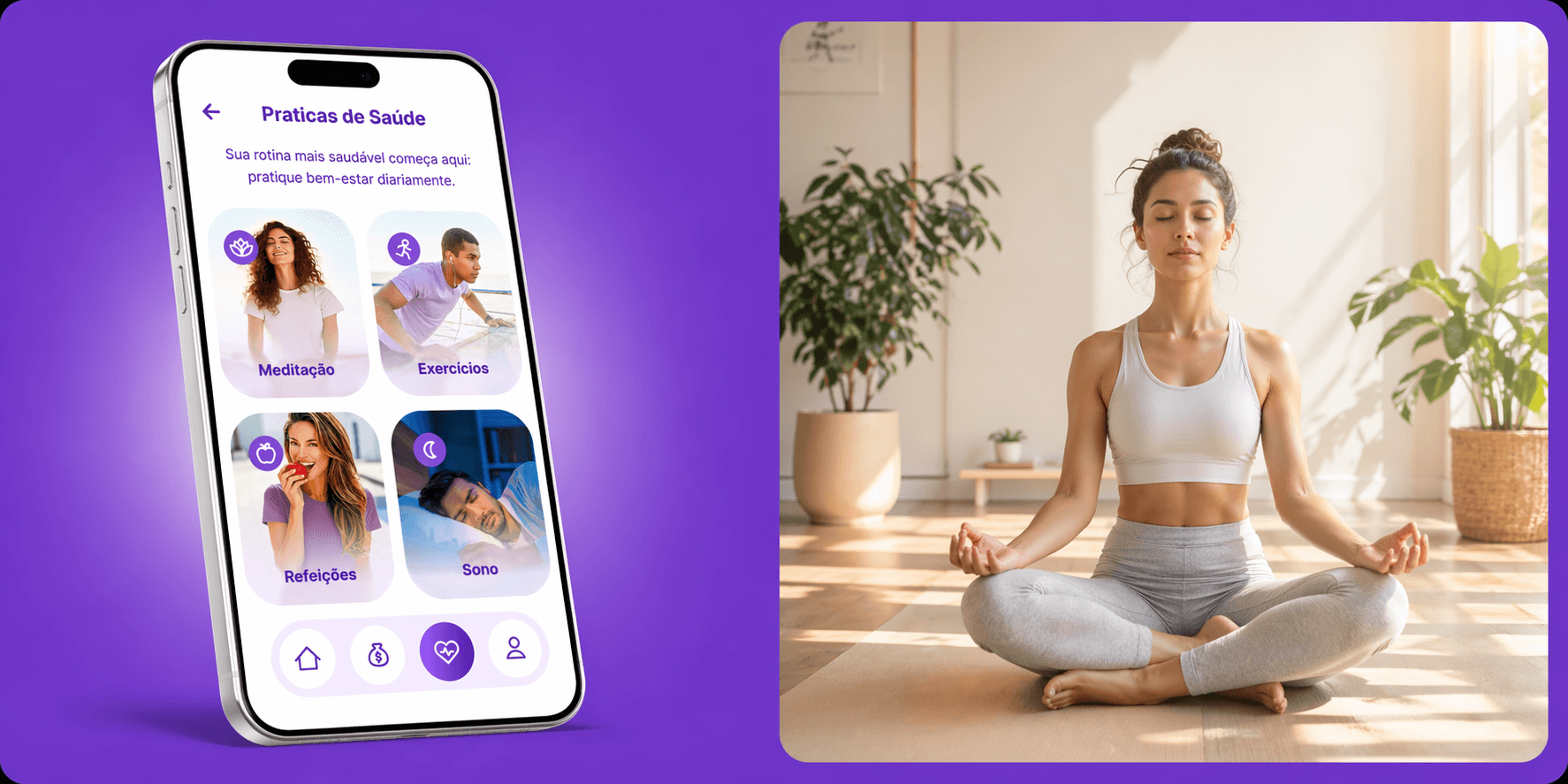 Health practices: meditation, exercise, meals and sleep